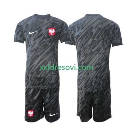 Poljska Golmanski Gostujući Dječji Nogometni Dres 2024